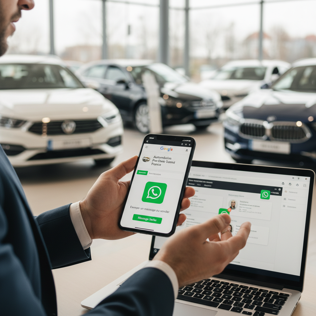 WhatsApp Google My Business: Ventes VO Accélérées